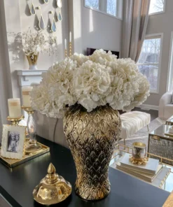 Inspire Me! Home Decor Floral Stems 26" Ivory Hydrangea Stem