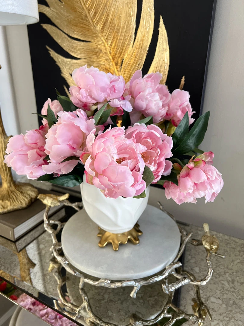 Inspire Me! Home Decor 19" Blooming Pink Peony Stem 3 Inspire Me! Home Decor 19" Blooming Pink Peony Stem