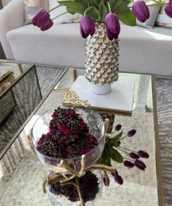 Inspire Me! Home Decor Bowls With Gold Branch Design (3 Sizes) 12 Inspire Me! Home Decor Bowls With Gold Branch Design (3 Sizes)