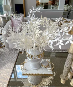 Inspire Me! Home Decor White Ceramic Ginger Jar With Stunning Gold Chain Details (3 Sizes) 19 Inspire Me! Home Decor White Ceramic Ginger Jar With Stunning Gold Chain Details (3 Sizes)