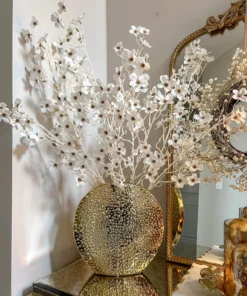 Inspire Me! Home Decor Studded Gold Round Vase