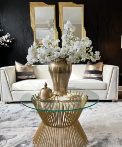 Inspire Me! Home Decor Gold Metal Ginger Jar