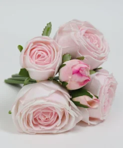 Inspire Me! Home Decor Floral Stems Real Touch Rose Bundle (2 Colors)