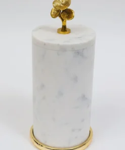 Inspire Me! Home Decor Marble Canisters With Floral Design Lid (2 Colors, 3 Sizes) Gold 17 Inspire Me! Home Decor Marble Canisters With Floral Design Lid (2 Colors, 3 Sizes) Gold