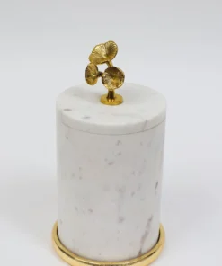 Inspire Me! Home Decor Marble Canisters With Floral Design Lid (2 Colors, 3 Sizes) Gold 16 Inspire Me! Home Decor Marble Canisters With Floral Design Lid (2 Colors, 3 Sizes) Gold