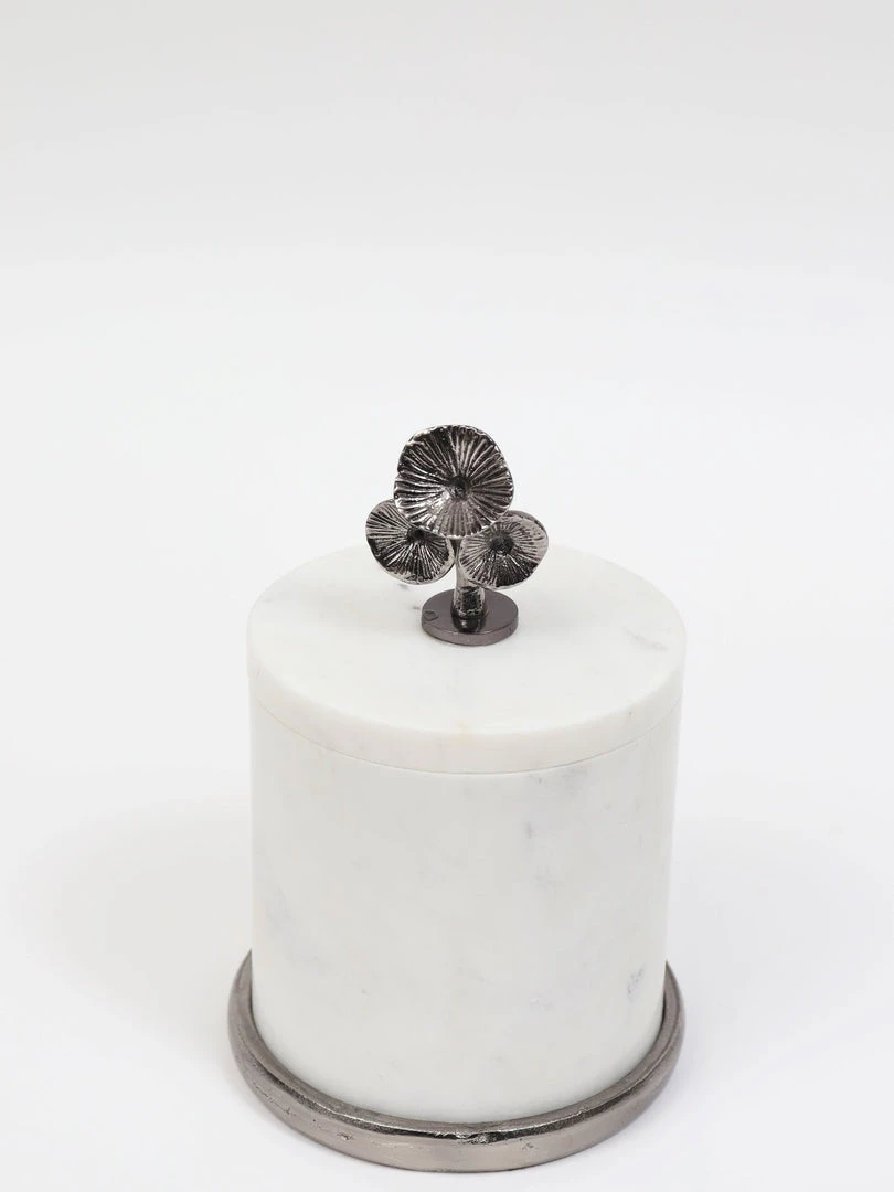 Inspire Me! Home Decor Marble Canisters With Floral Design Lid (2 Colors, 3 Sizes) Gold 10 Inspire Me! Home Decor Marble Canisters With Floral Design Lid (2 Colors, 3 Sizes) Gold