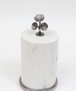 Inspire Me! Home Decor Marble Canisters With Floral Design Lid (2 Colors, 3 Sizes) Gold 20 Inspire Me! Home Decor Marble Canisters With Floral Design Lid (2 Colors, 3 Sizes) Gold