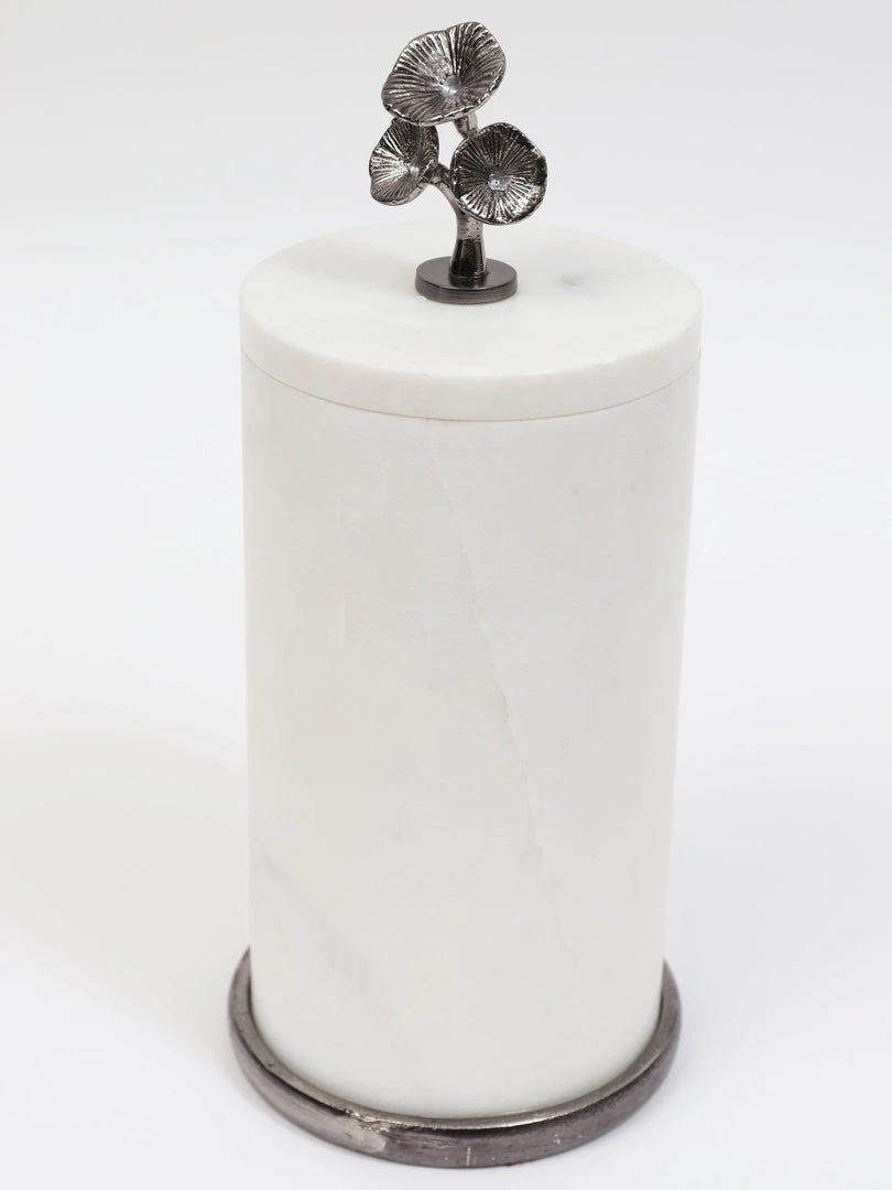 Inspire Me! Home Decor Marble Canisters With Floral Design Lid (2 Colors, 3 Sizes) Gold 12 Inspire Me! Home Decor Marble Canisters With Floral Design Lid (2 Colors, 3 Sizes) Gold