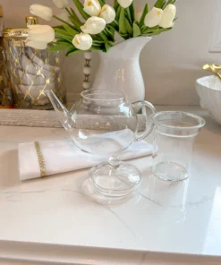 Inspire Me! Home Decor Glass Teapot With Loose Tea Infuser KITCHEN 9 Inspire Me! Home Decor Glass Teapot With Loose Tea Infuser KITCHEN