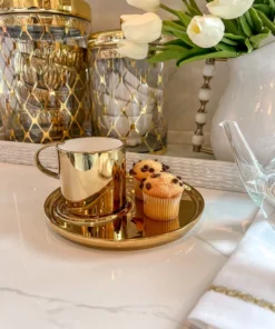 Inspire Me! Home Decor Cappuccino Cup With Round Tray (2 Colors) 11 Inspire Me! Home Decor Cappuccino Cup With Round Tray (2 Colors)