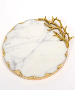 Inspire Me! Home Decor Round Marble Detailed Trivet (2 Styles) 14 Inspire Me! Home Decor Round Marble Detailed Trivet (2 Styles)