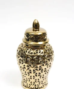 Inspire Me! Home Decor Gold Pierced Ginger Jar (2 Sizes) 8 Inspire Me! Home Decor Gold Pierced Ginger Jar (2 Sizes)