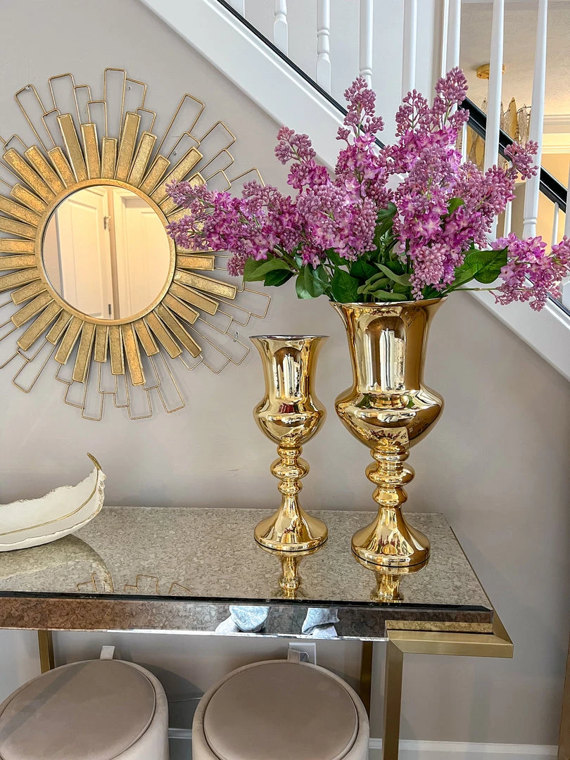 Inspire Me! Home Decor Detailed Stem Vase (2 Colors & 2 Sizes) 3 Inspire Me! Home Decor Detailed Stem Vase (2 Colors & 2 Sizes)