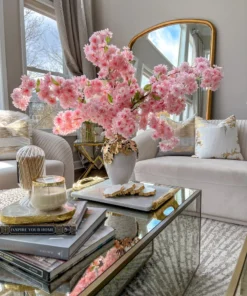 Inspire Me! Home Decor Gold Cascading Floral And White Vase 19 Inspire Me! Home Decor Gold Cascading Floral And White Vase