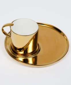 Inspire Me! Home Decor Cappuccino Cup With Round Tray (2 Colors)