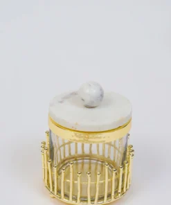 Inspire Me! Home Decor Glass Canisters With Gold Linear Details (3 Sizes) 17 Inspire Me! Home Decor Glass Canisters With Gold Linear Details (3 Sizes)