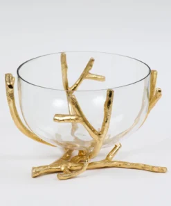 Inspire Me! Home Decor Bowls With Gold Branch Design (3 Sizes) 17 Inspire Me! Home Decor Bowls With Gold Branch Design (3 Sizes)