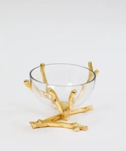 Inspire Me! Home Decor Bowls With Gold Branch Design (3 Sizes) 15 Inspire Me! Home Decor Bowls With Gold Branch Design (3 Sizes)