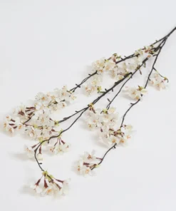 Inspire Me! Home Decor Floral Stems 58" White Cascading Cherry Blossom Stem