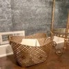 Inspire Me! Home Decor Gold Basket With Handles