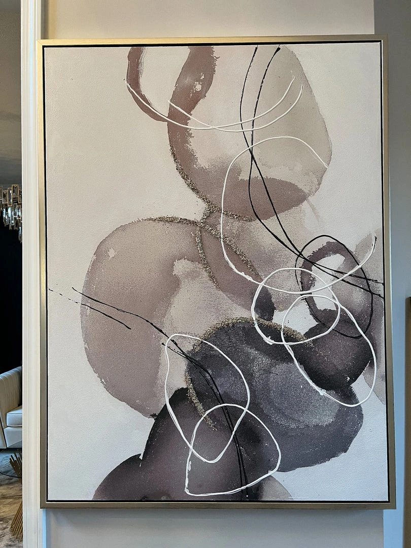 Inspire Me! Home Decor Abstract Circles Painting 3 Inspire Me! Home Decor Abstract Circles Painting