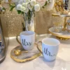 Inspire Me! Home Decor Mr. & Mrs. Mug Set (Set Of 2) Gold 2 Inspire Me! Home Decor Mr. & Mrs. Mug Set (Set Of 2) Gold