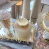 Inspire Me! Home Decor 5" Vanilla Candle With Gold Lid 1 Inspire Me! Home Decor 5" Vanilla Candle With Gold Lid