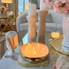 Inspire Me! Home Decor Gold 6 Wick Hammered Candle 1 Inspire Me! Home Decor Gold 6 Wick Hammered Candle
