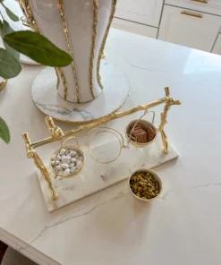 Inspire Me! Home Decor Branch Marble Serving Tray