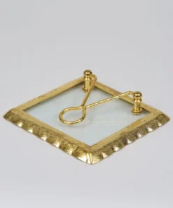 Inspire Me! Home Decor Glass And Gold Napkin Holder
