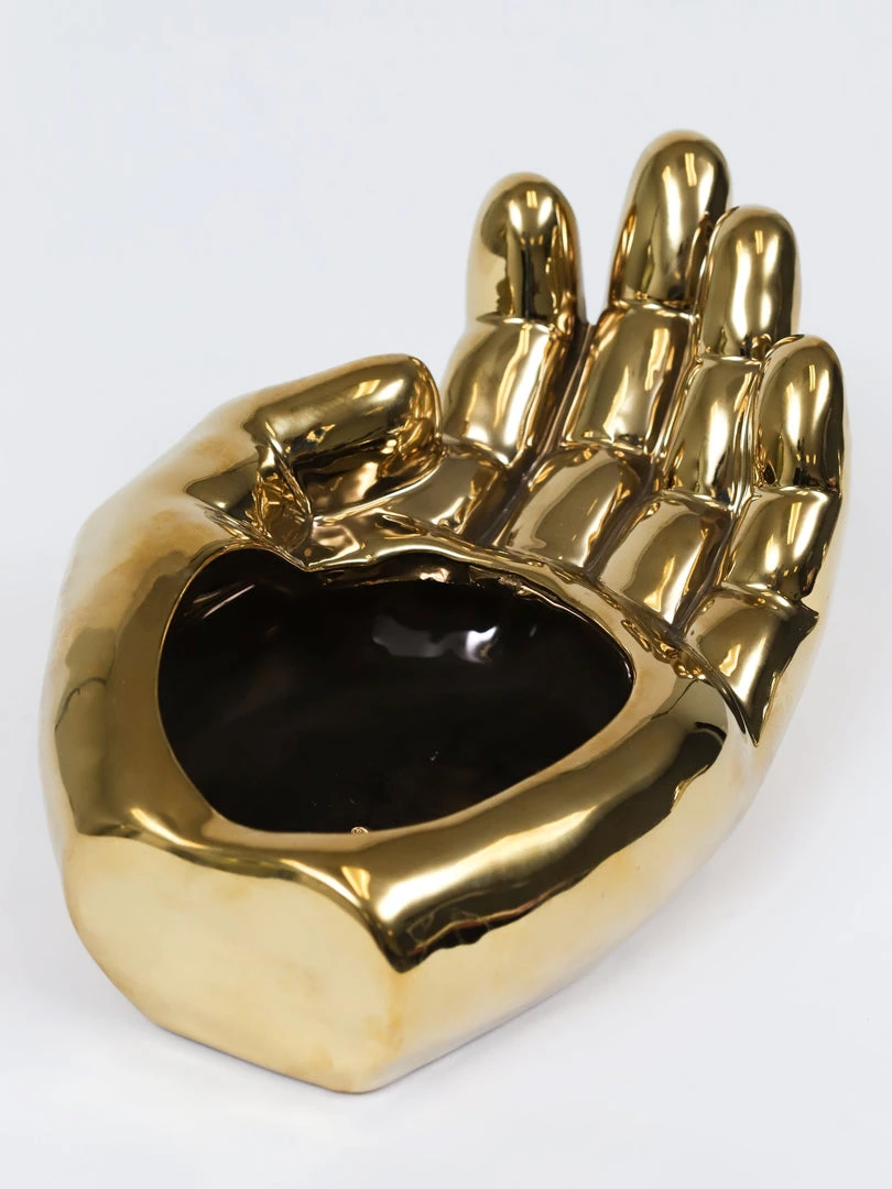 Inspire Me! Home Decor Gold Hand Coaster Holder 4 Inspire Me! Home Decor Gold Hand Coaster Holder