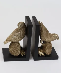 Inspire Me! Home Decor Gold Bird Resin Bookends