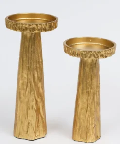 Inspire Me! Home Decor Gold Metal Branch Pedestal Candle Holder (2 Sizes)