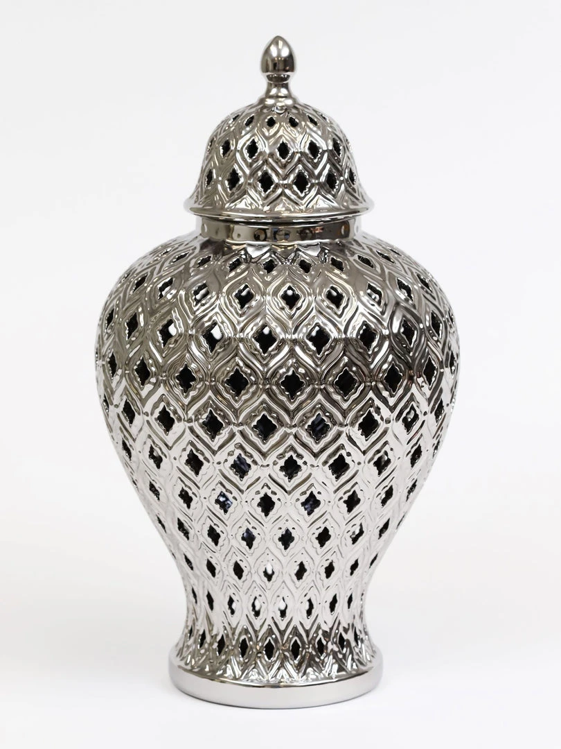 Inspire Me! Home Decor Small Silver Ginger Jar 5 Inspire Me! Home Decor Small Silver Ginger Jar