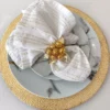 Inspire Me! Home Decor Gold Orb And Leaf Napkin Rings (Set Of 4) 2 Inspire Me! Home Decor Gold Orb And Leaf Napkin Rings (Set Of 4)