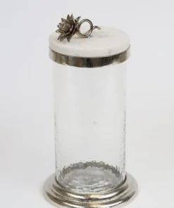 Inspire Me! Home Decor Gold Or Silver Canisters With Floral Lotus Lid (2 Colors) 30 Inspire Me! Home Decor Gold Or Silver Canisters With Floral Lotus Lid (2 Colors)