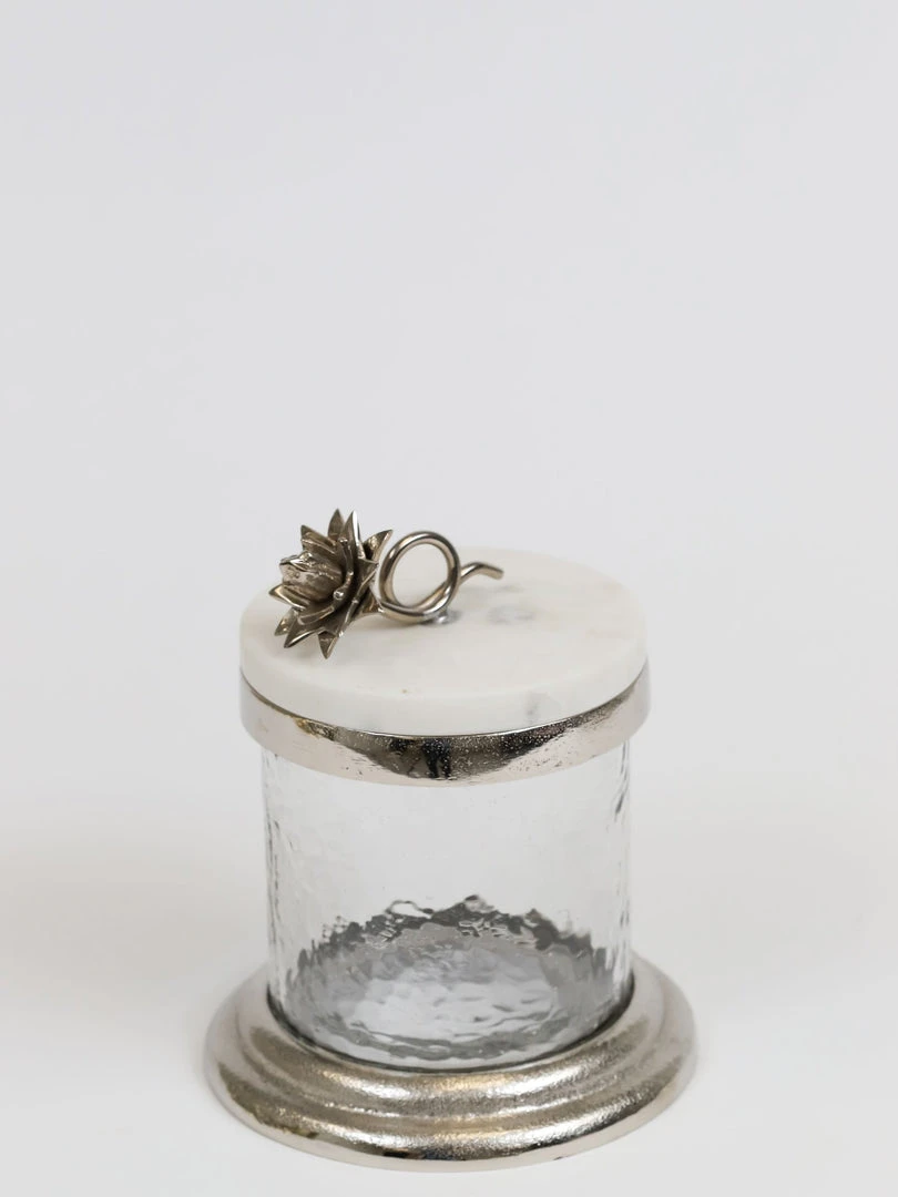 Inspire Me! Home Decor Gold Or Silver Canisters With Floral Lotus Lid (2 Colors) 14 Inspire Me! Home Decor Gold Or Silver Canisters With Floral Lotus Lid (2 Colors)