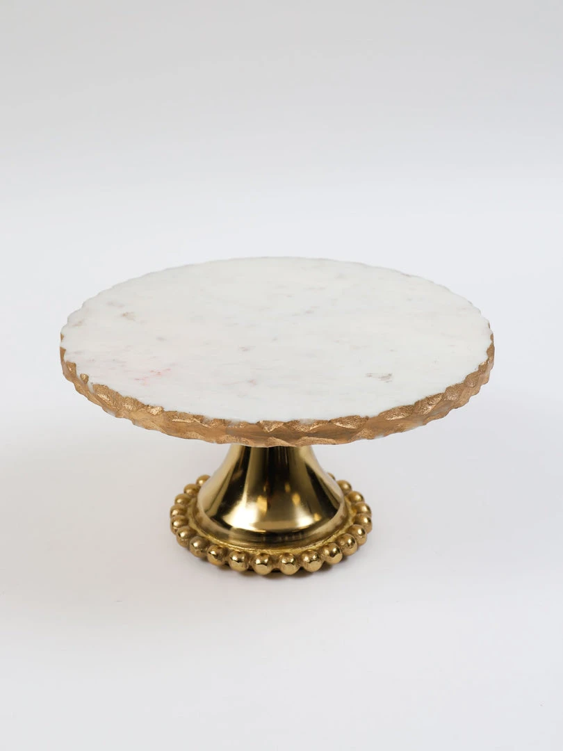 Inspire Me! Home Decor Gold Marble Cake Stand (2 Sizes) 5 Inspire Me! Home Decor Gold Marble Cake Stand (2 Sizes)