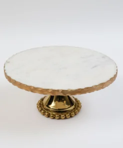Inspire Me! Home Decor Gold Marble Cake Stand (2 Sizes) 11 Inspire Me! Home Decor Gold Marble Cake Stand (2 Sizes)