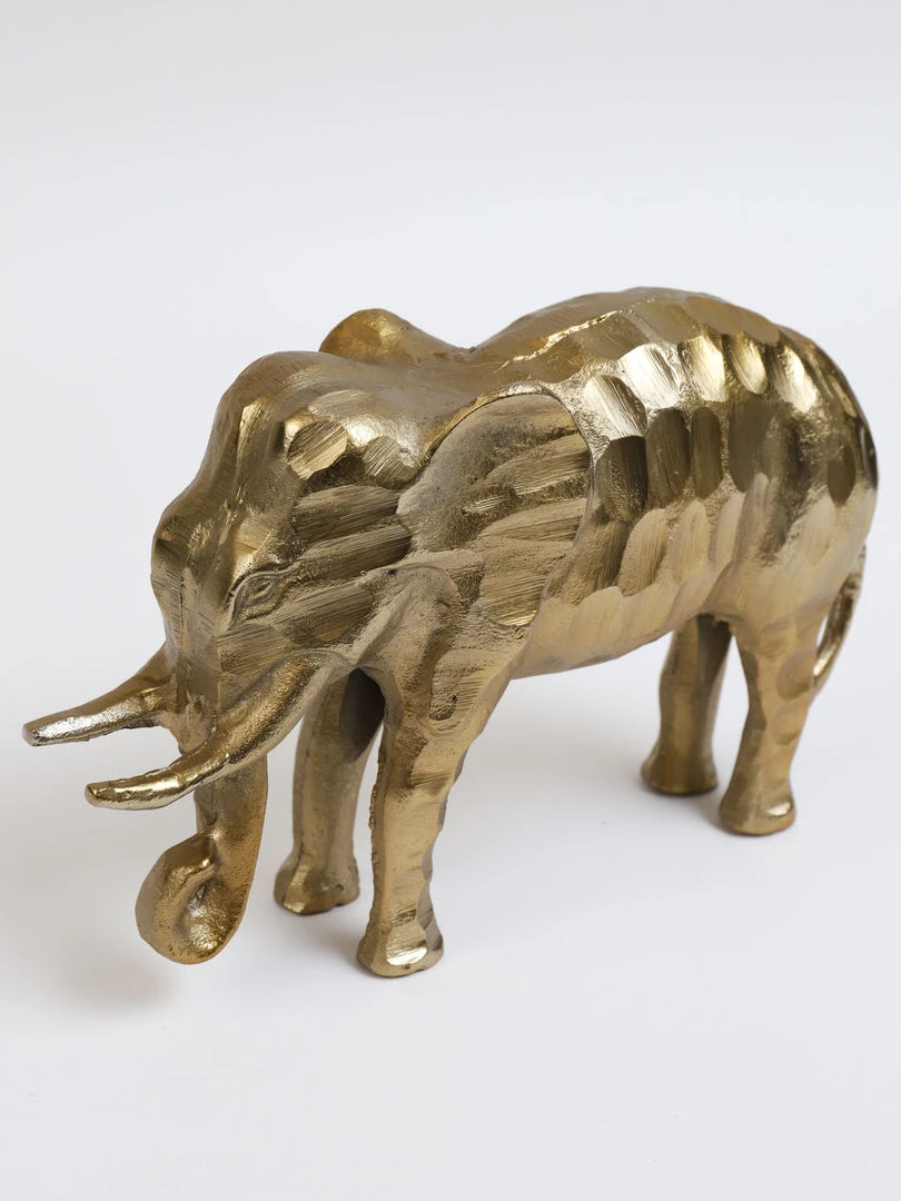 Inspire Me! Home Decor Gold Textured Metal Elephant Decor 4 Inspire Me! Home Decor Gold Textured Metal Elephant Decor
