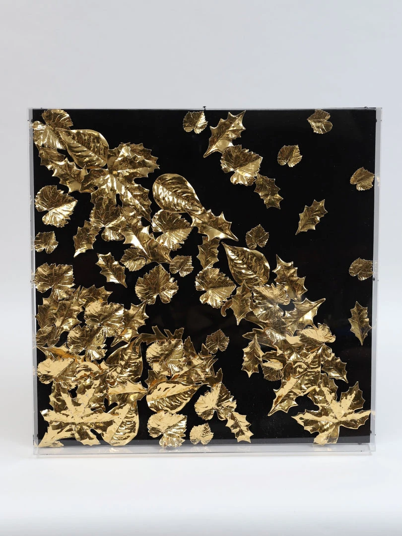 Inspire Me! Home Decor Black And Metallic Gold Leaf Shadow Box Wall Art 4 Inspire Me! Home Decor Black And Metallic Gold Leaf Shadow Box Wall Art