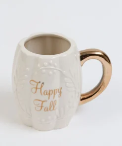 Inspire Me! Home Decor Gold Happy Fall Mug
