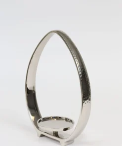 Inspire Me! Home Decor Silver Teardrop Candle Holders (2 Sizes)