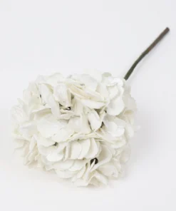 Inspire Me! Home Decor 18.5" White Velvet Hydrangea Stem