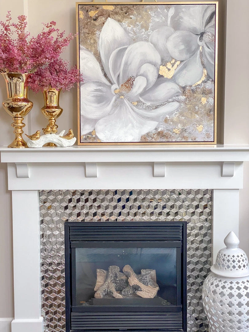 Inspire Me! Home Decor WALL ART & MIRRORS Gold Detailed Floral Wall Art Painting 3 Inspire Me! Home Decor WALL ART & MIRRORS Gold Detailed Floral Wall Art Painting