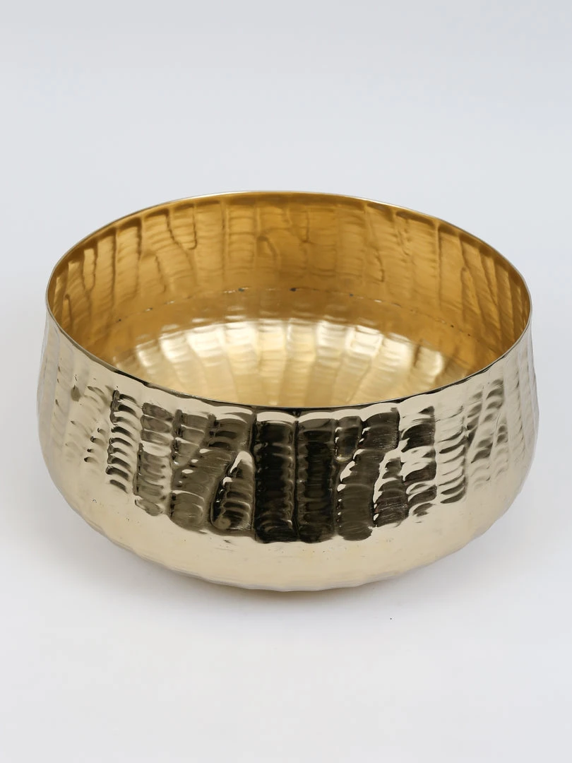 Inspire Me! Home Decor Wide Rimmed Gold Bowl (2 Sizes) 7 Inspire Me! Home Decor Wide Rimmed Gold Bowl (2 Sizes)