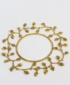 Inspire Me! Home Decor Gold Metal Decorative Wreath