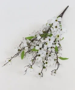 Inspire Me! Home Decor White Dogwood Bloom Stem