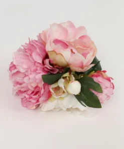 Inspire Me! Home Decor Fuchsia/Cream Peony Bundle