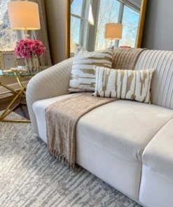 Inspire Me! Home Decor Beige Chenile Throw PILLOWS, RUGS, & THROWS